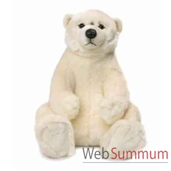 Peluche anima ours polaires assis 100cmh ushuaia junior -106 dans